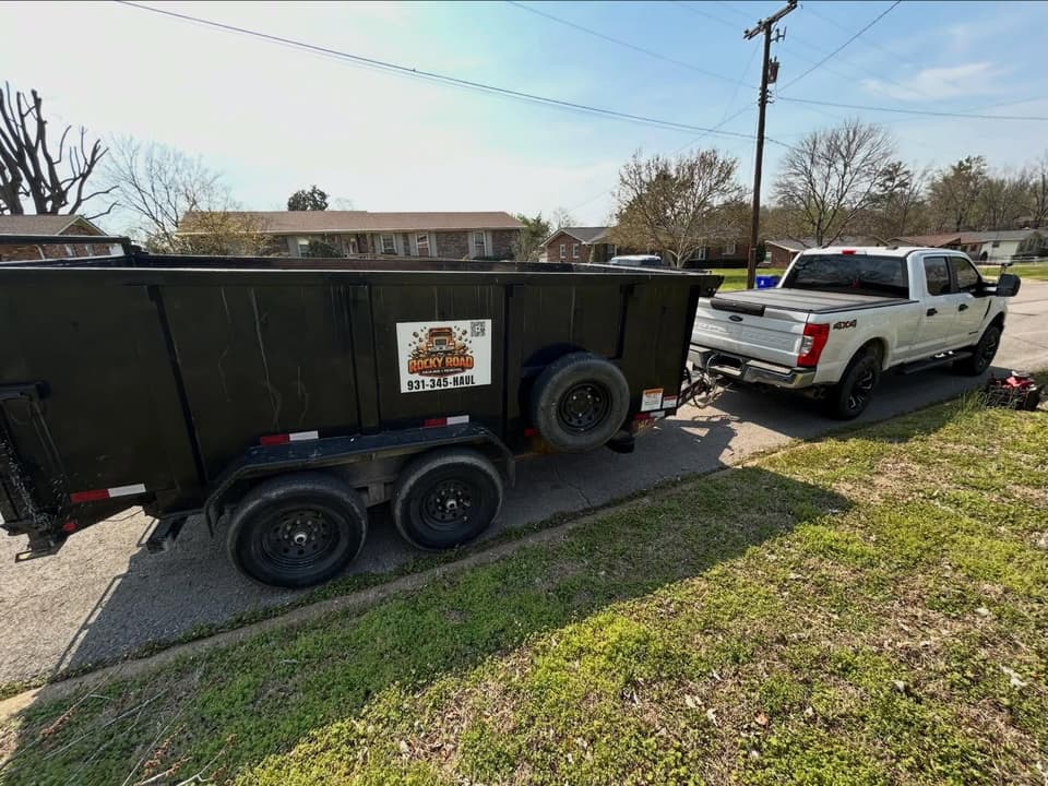 Hauling and junk removal — unwanted items, clutter, and debris loaded for haul-off